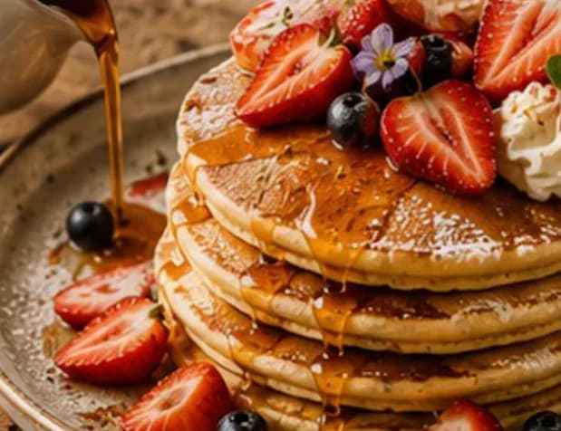 Pancakes with berries
